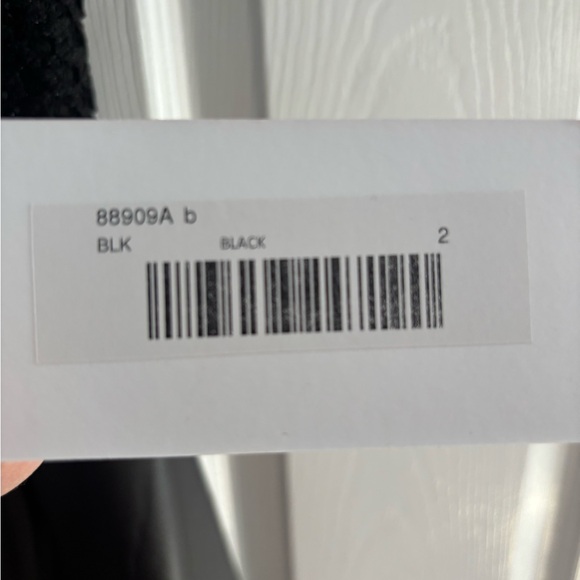 Jovani Black Textured Midi Dress - Picture 3 of 4